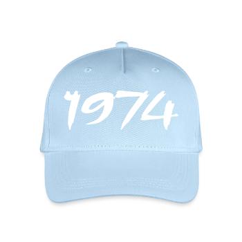 1974 Geschenk zum 51. Jubiläum 1974 Retro 1974 - Kinder Bio Basecap - Hellblau - Vorne