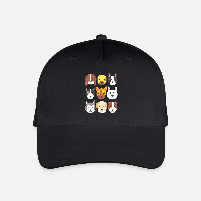 dogs - Organic Kids’ Baseball Cap - black