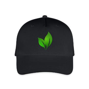 Blatt 3 - Kinder Bio Basecap - Schwarz - Vorne