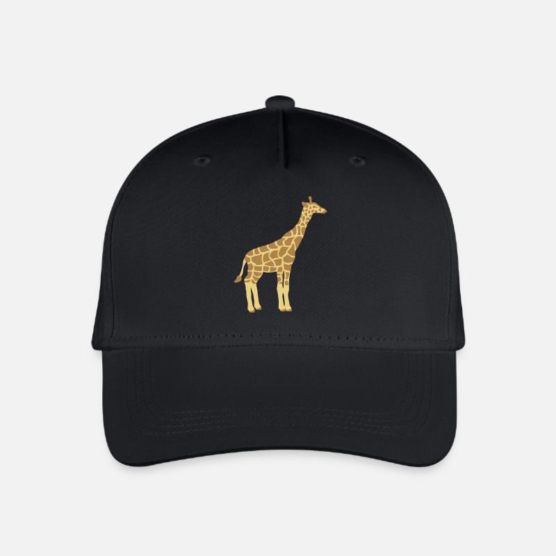 Giraffe für Kinder - Kinder Bio Basecap - Schwarz