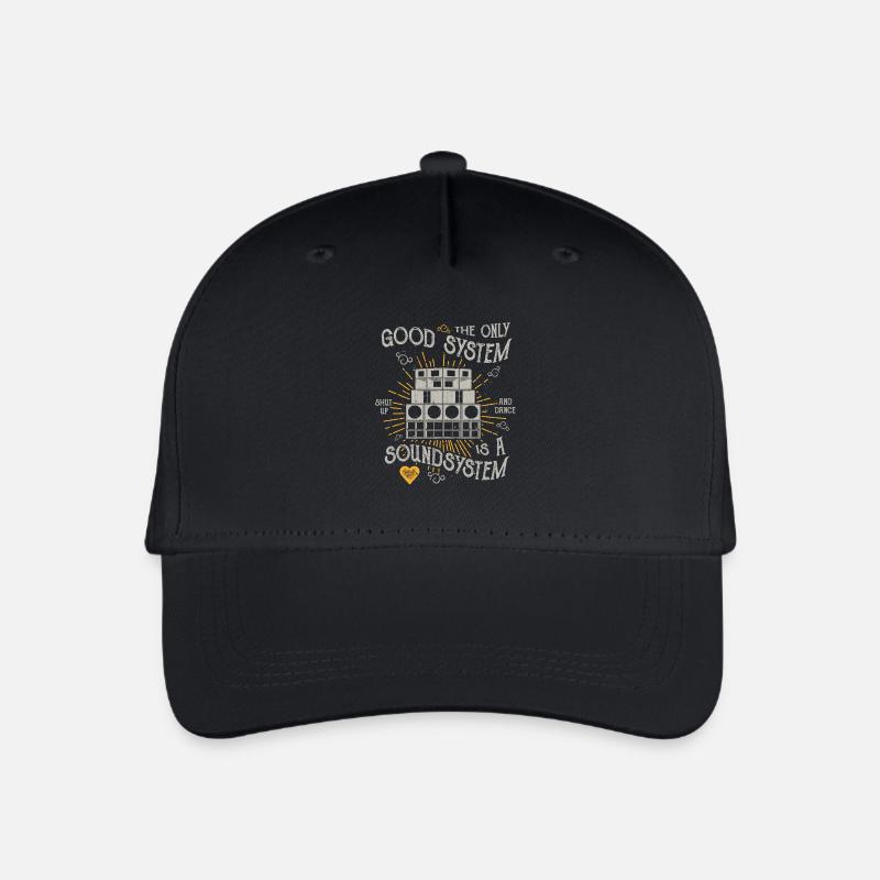 THE ONLY GOOD SYSTEM IS A SOUNDSYSTEM GESCHENK - Kinder Bio Basecap - Schwarz