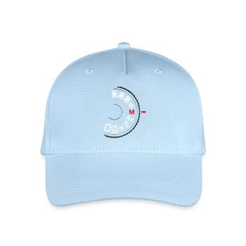 Shoot M - Organic Kids’ Baseball Cap - light blue - Front