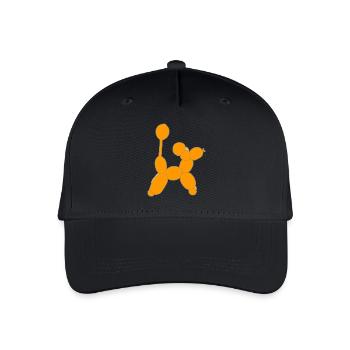 Ballon Hund - Kinder Bio Basecap - Schwarz - Vorne