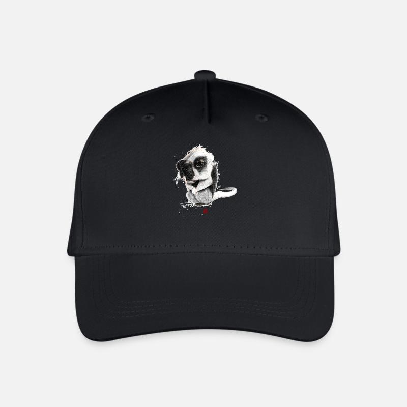 Nagetier Sketchy - Kinder Bio Basecap - Schwarz