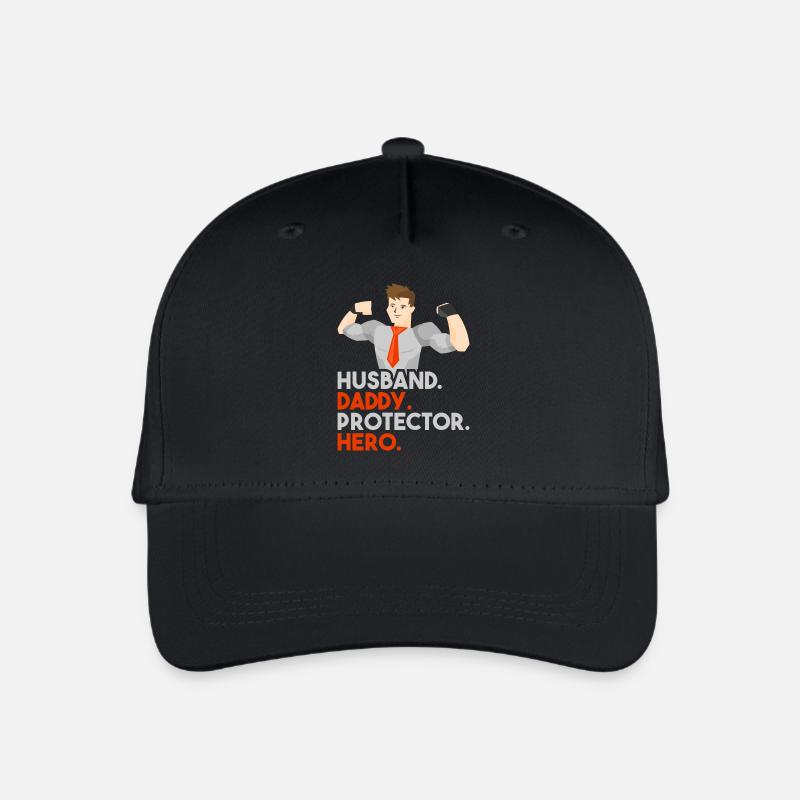 Daddy Superhero - Kinder Bio Basecap - Schwarz