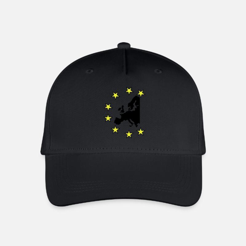 europa - Kinder Bio Basecap - Schwarz