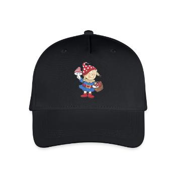 Wichtel_02 - Kinder Bio Basecap - Schwarz - Vorne