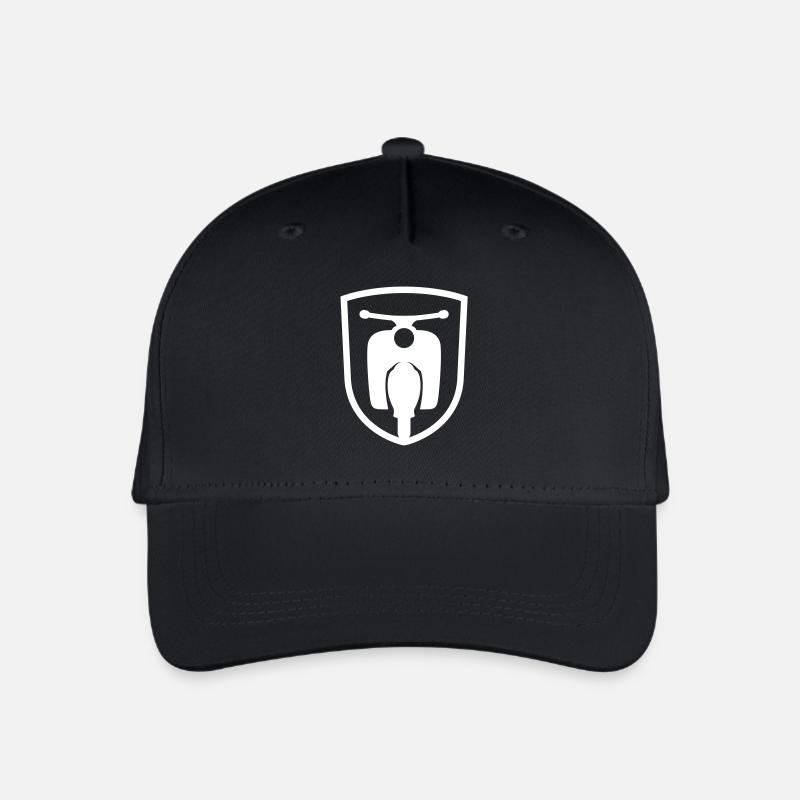 Moped Schwalbe Wappen - Kinder Bio Basecap - Schwarz