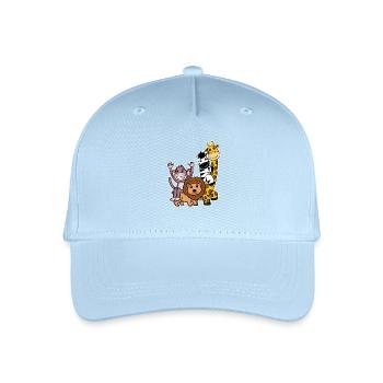 Cute animals - Organic Kids’ Baseball Cap - light blue - Front
