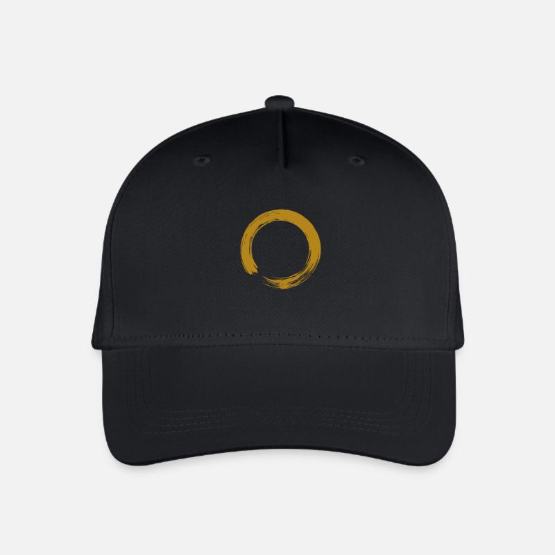 Kreis Gold - Kinder Bio Basecap - Schwarz