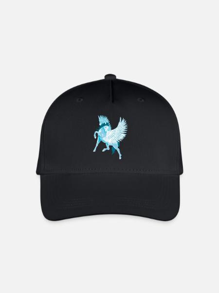 Pegasus Geflügelte Pferde der griechischen Mythologie - Kinder Bio Basecap - Schwarz