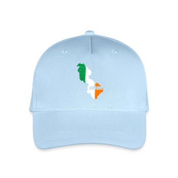 Leitrim Ireland Flag | County Outline Map - Organic Kids’ Baseball Cap - light blue - Front
