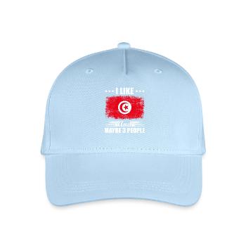 Tunisie - Casquette de baseball bio Enfant - bleu clair - Devant