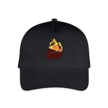 ALPINISTE - Casquette de baseball bio Enfant - noir - Devant