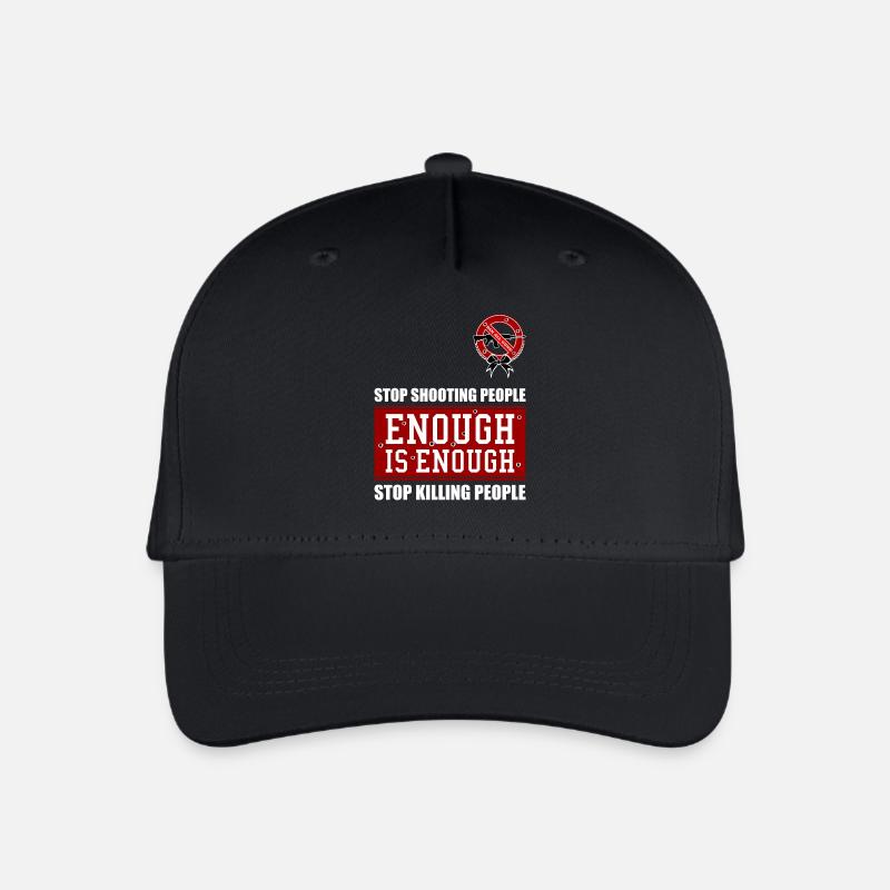 GENUG IST GENUG | ANTI-GUNS-| VERBOT ALLER WAFFEN - Kinder Bio Basecap - Schwarz