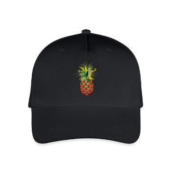 extraordinary pineapple from peacock eye feathers - Organic Kids’ Baseball Cap - black - Front