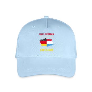 Half German Half Luxembourger - Organic Kids’ Baseball Cap - light blue - Front