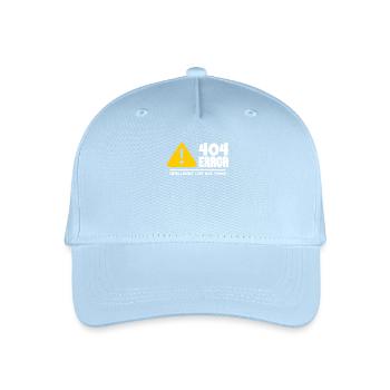 Ordinateur et programmeur geek. 404 Erreurs - Casquette de baseball bio Enfant - bleu clair - Devant
