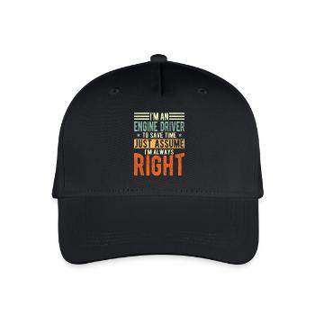Engineer - Organic Kids’ Baseball Cap - black - Front