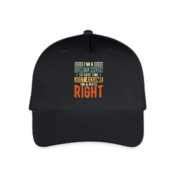 Gentleman scientifique - Casquette de baseball bio Enfant - noir - Devant