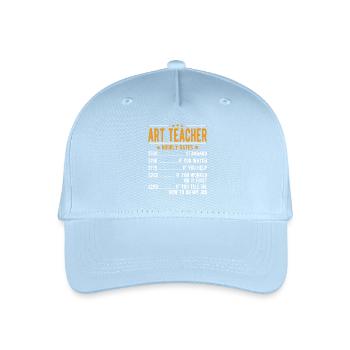 Kunstlehrer Stundenlohn - Kinder Bio Basecap - Hellblau - Vorne