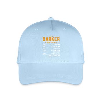 Barker salaire horaire - Casquette de baseball bio Enfant - bleu clair - Devant