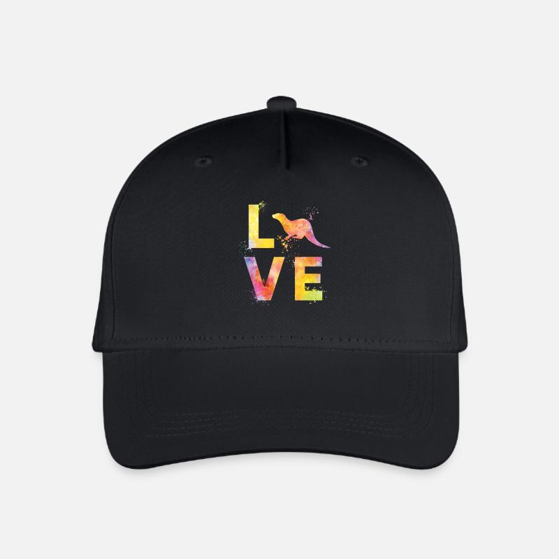 Otter Liebe - Kinder Bio Basecap - Schwarz