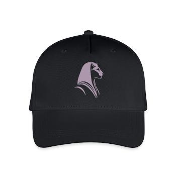 Katze Ägypten Pharao Silhouette - Kinder Bio Basecap - Schwarz - Vorne