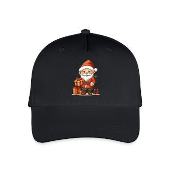 Weihnachts Wichtel - Kinder Bio Basecap - Schwarz - Vorne