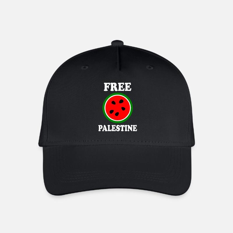 Free palestine wassermelone melone - Kinder Bio Basecap - Schwarz
