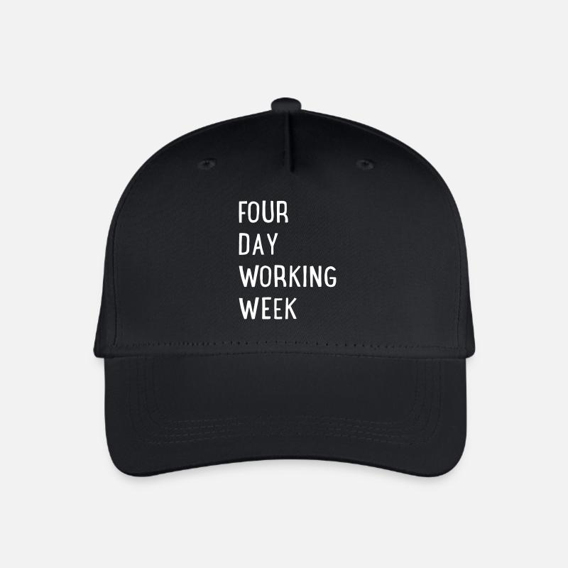 Four Day Working Week - Kinder Bio Basecap - Schwarz