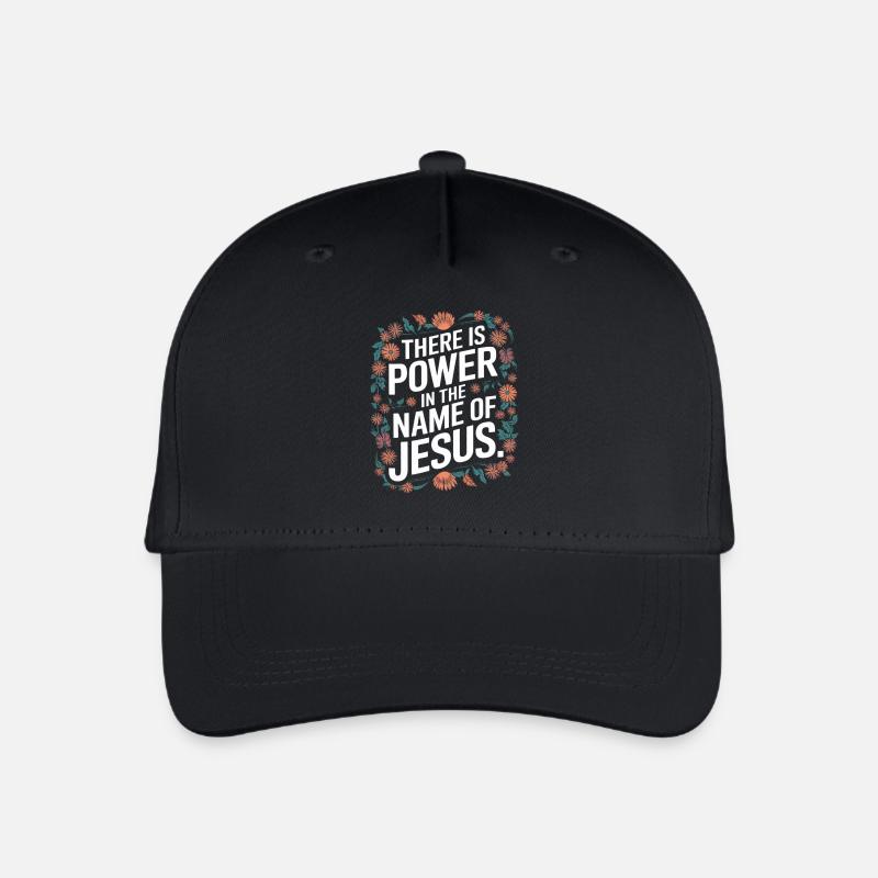 Jesus gibt Kraft Geschenk für Christen Klassisches - Kinder Bio Basecap - Schwarz