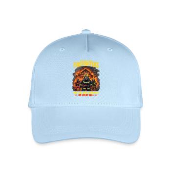 God Bless Firefighters Heroic Design - Organic Kids’ Baseball Cap - light blue - Front
