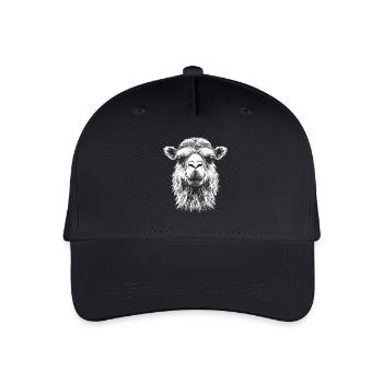 Camel Portrait Dromedary Bactrian Animals Animal - Organic Kids’ Baseball Cap - black - Front