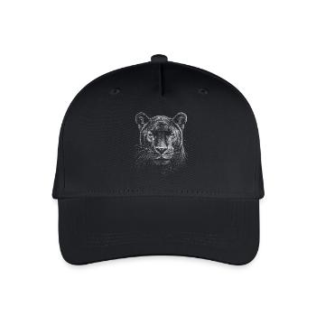 Panther Portrait Wildlife Jungle - Organic Kids’ Baseball Cap - black - Front
