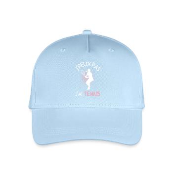 Joueuse de Tennis - Casquette de baseball bio Enfant - bleu clair - Devant