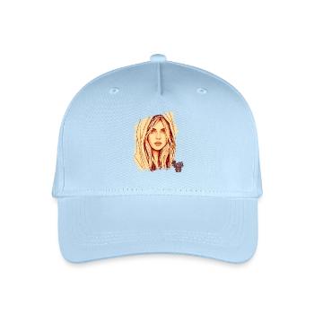 Positive Denkstimmung Leben, Positives Denken - Kinder Bio Basecap - Hellblau - Vorne