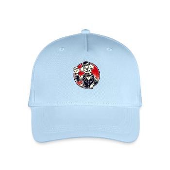 Gentleman rétro chien salue amical - Casquette de baseball bio Enfant - bleu clair - Devant