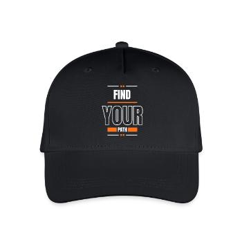 Find Your Path - Organic Kids’ Baseball Cap - black - Front
