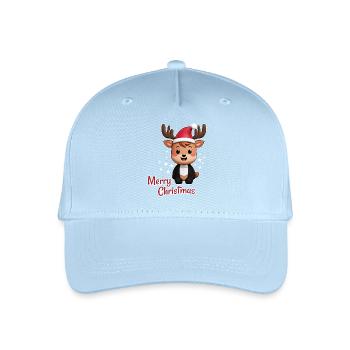 Merry Christmas - Kinder Bio Basecap - Hellblau - Vorne