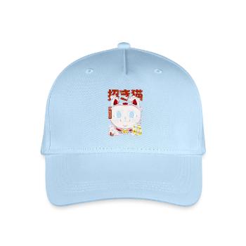 Maneki Neko Turbo Oma - Kinder Bio Basecap - Hellblau - Vorne