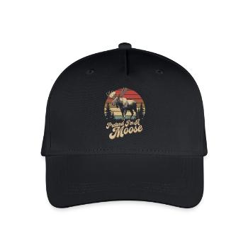Elch-Humor für Tierfreunde - Kinder Bio Basecap - Schwarz - Vorne