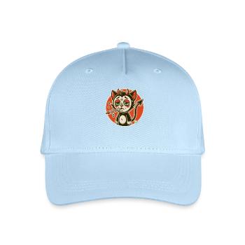 Petit diable malade avec thermomètre à fièvre - Casquette de baseball bio Enfant - bleu clair - Devant