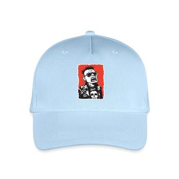 80s punk rocker in retro look - Organic Kids’ Baseball Cap - light blue - Front