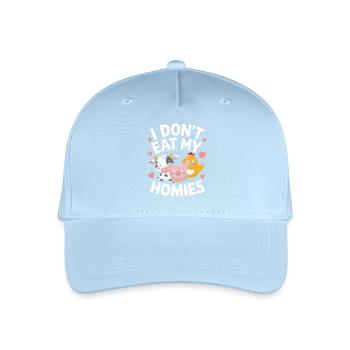 Vegetarian Vegan Veggie Vegetarian - Organic Kids’ Baseball Cap - light blue - Front