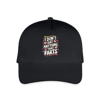 Vegetarian Vegan Veggie Vegetarian - Organic Kids’ Baseball Cap - black - Front