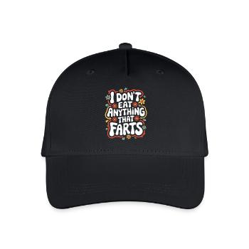 Vegetarian Vegan Veggie Vegetarian - Organic Kids’ Baseball Cap - black - Front