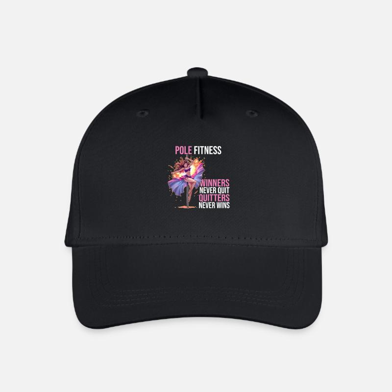 Pole dance - Winners never out Quitters never wins - Organic Kids’ Baseball Cap - black