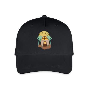 Island - Organic Kids’ Baseball Cap - black - Front
