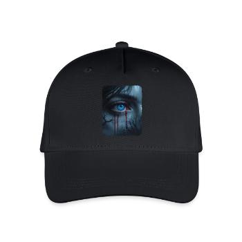Mystery Blue Eye - Organic Kids’ Baseball Cap - black - Front